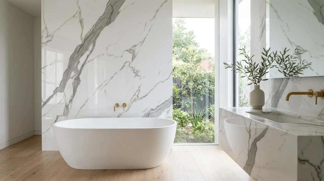 Calacatta en baño
