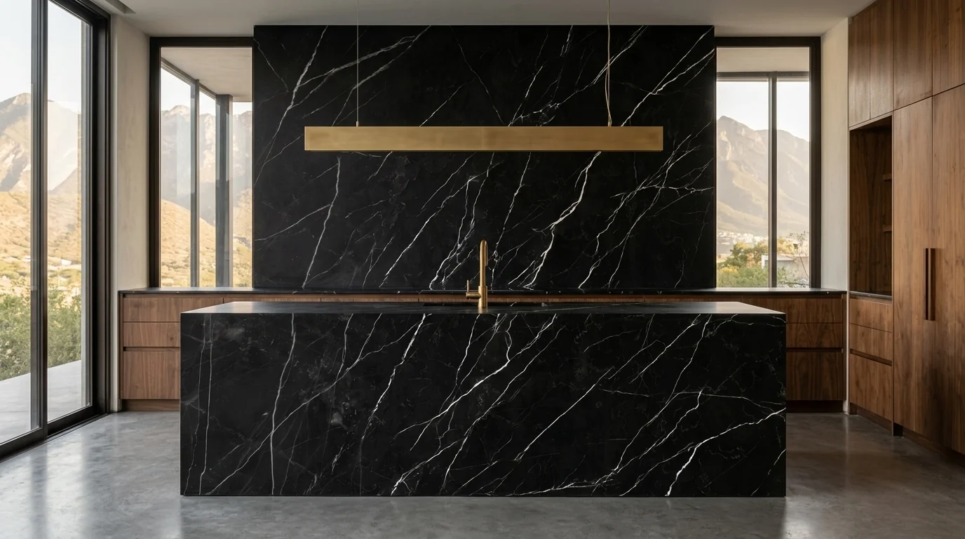 Nero Marquina en cocina