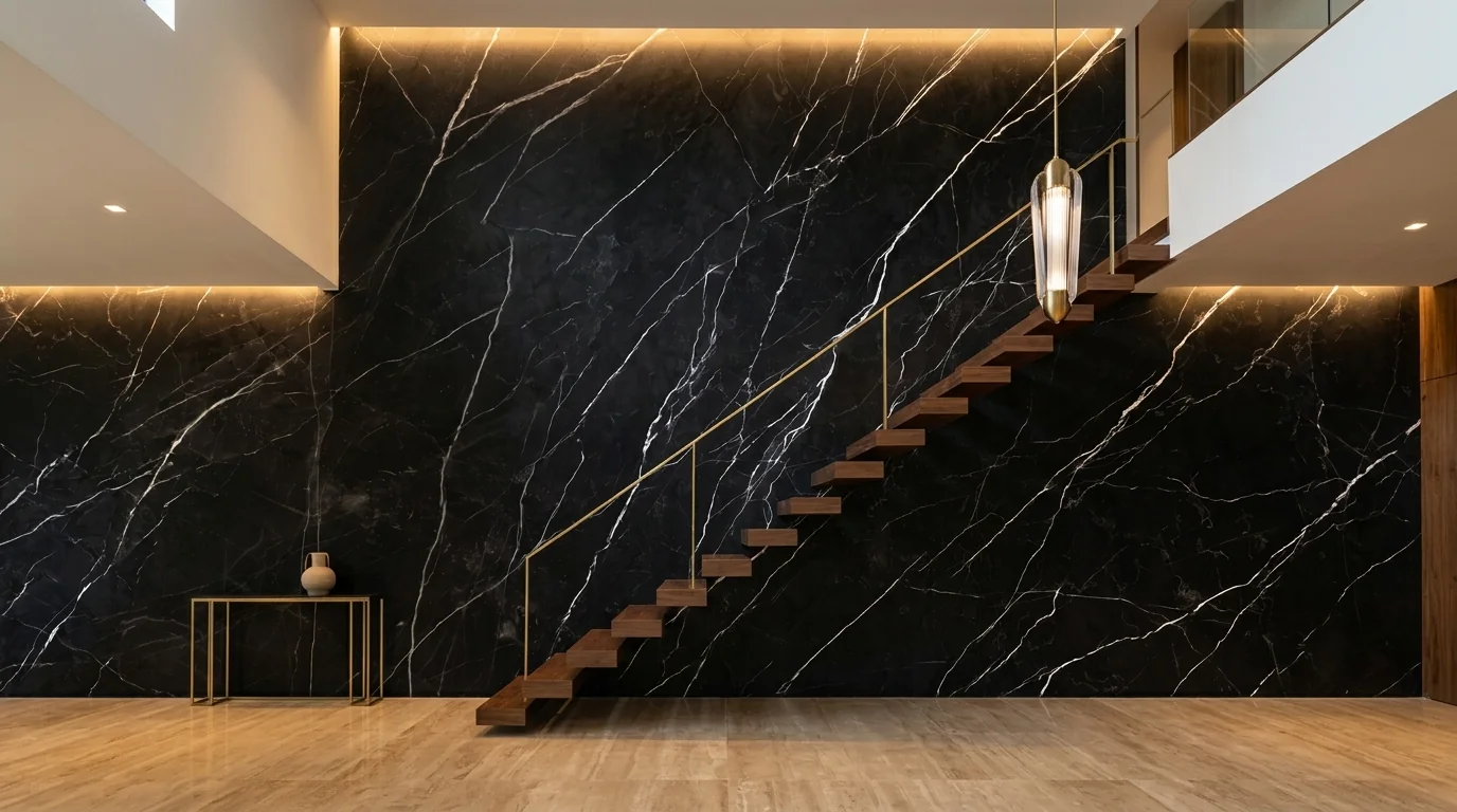 Nero Marquina en recubrimiento