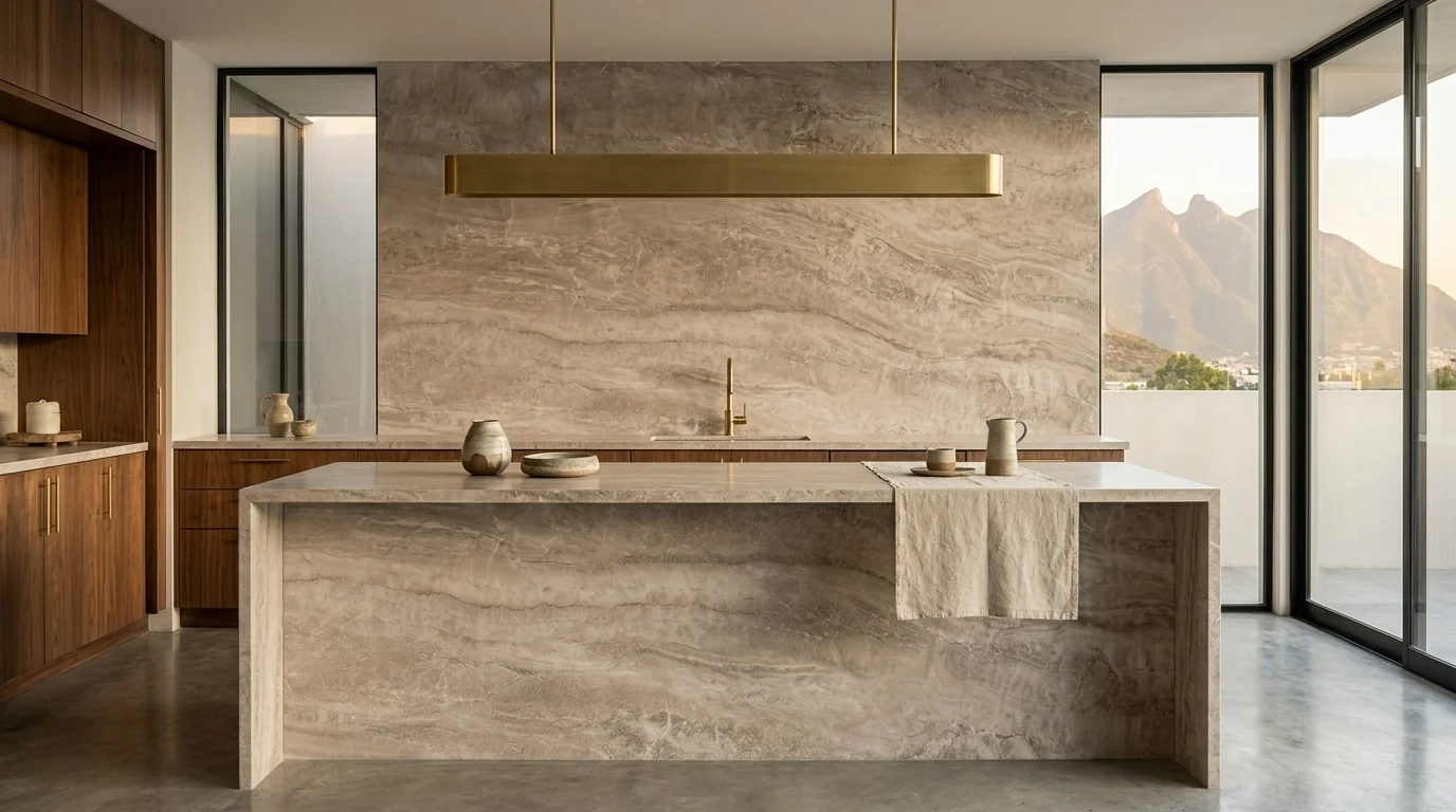 Tuscany Travertine en cocina