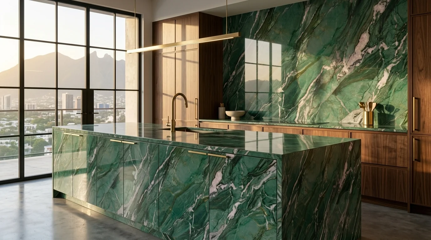 Verde Jade en cocina