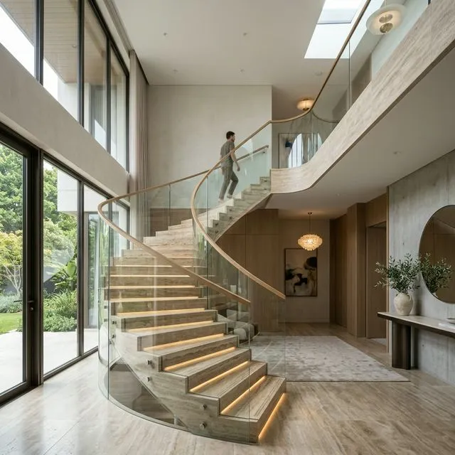 Escalera Residencial Piedra Natural