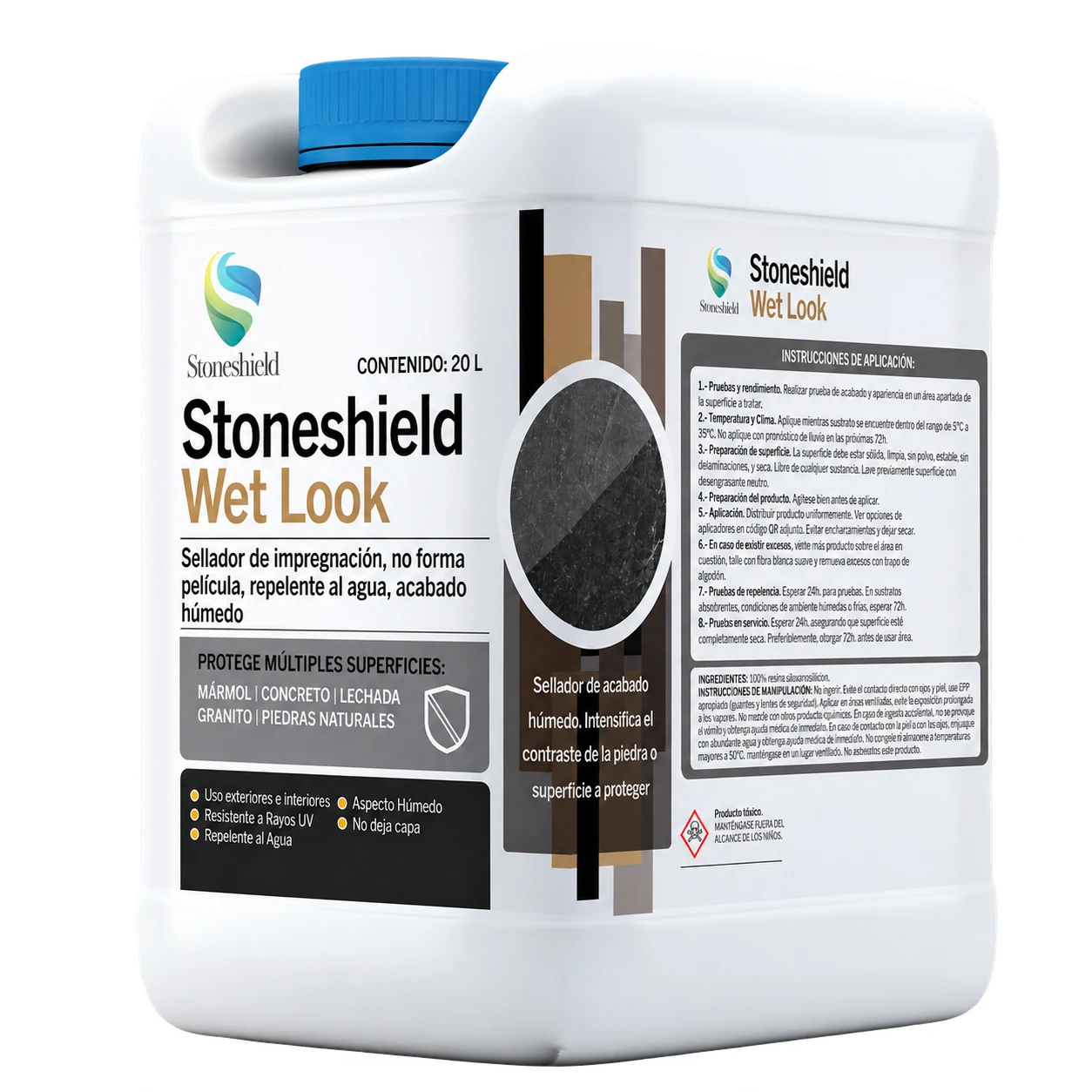 Stoneshield Wet Look · envase de referencia de 20 L