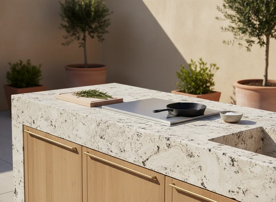 Asadores y exterior en piedra natural — Tempus Monterrey