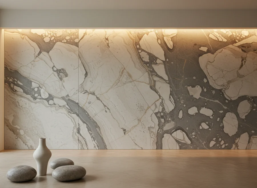 Revestimientos y feature walls en piedra natural — Tempus Monterrey